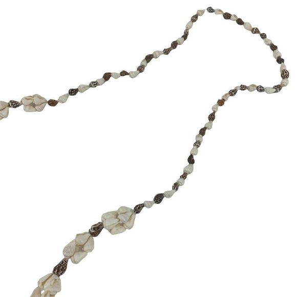 Natural Sea Shell 0211 36" Necklace Surfer Beach Conch Puka Sea Hawaiian Cowrie - Picture 6 of 9